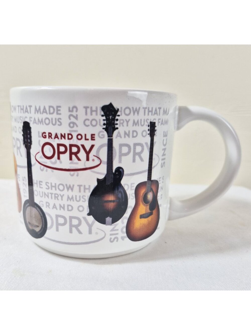 Grand Ole Opry Coffee Mug Nashville Tennessee Country Music Guitar Banjo